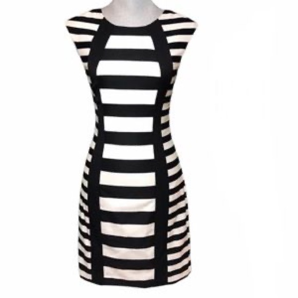 TRINA TURK PHOLX BLACK AND WHITE DRESS - Picture 2 of 6